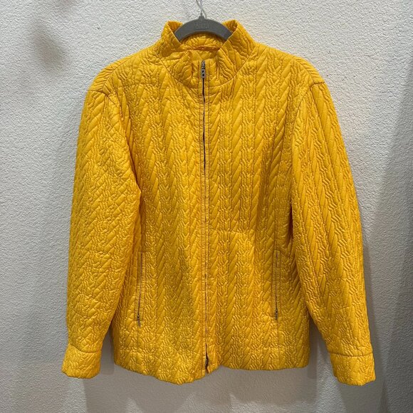 BOGNER Vintage Yellow Quilted Jacket- Rare